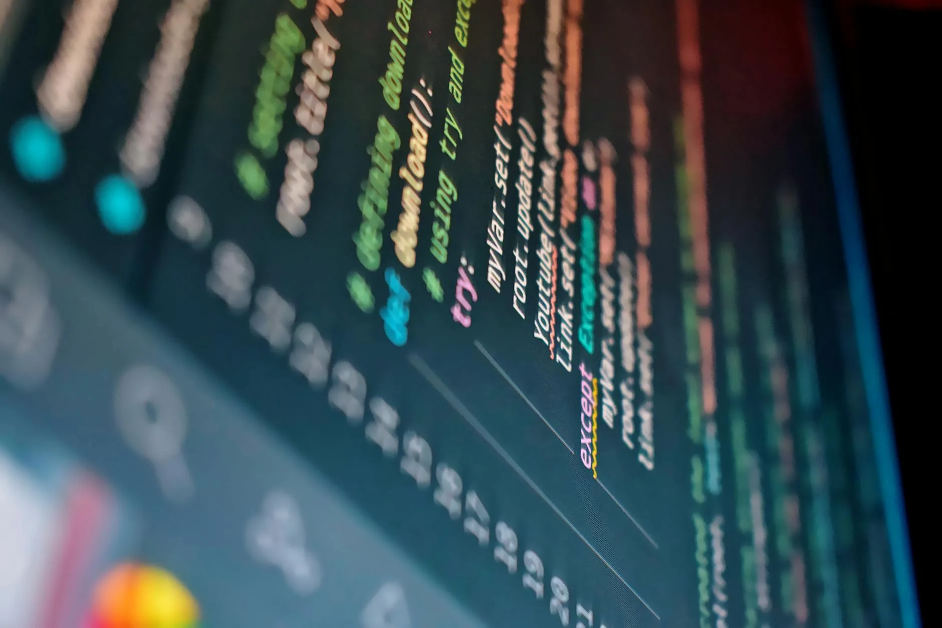Close-up of a computer monitor displaying text