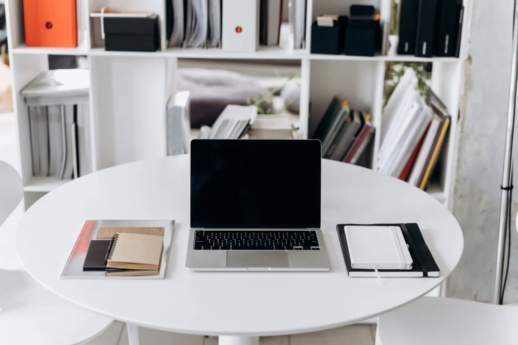 Organised home office desk for a New Year reset