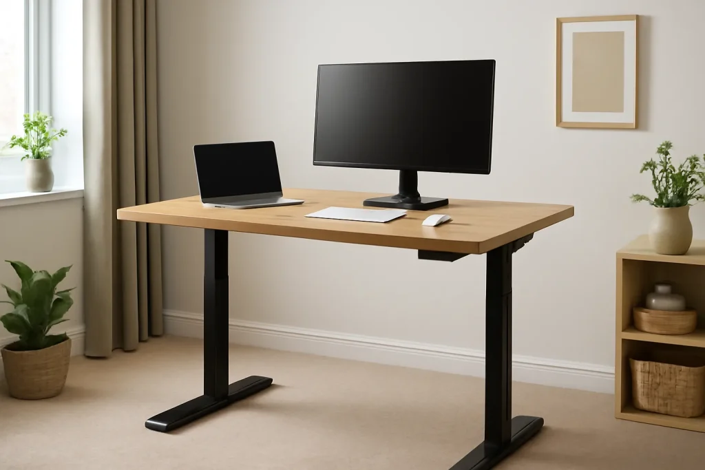 Wayfair standing desks review UK style electric desk setup